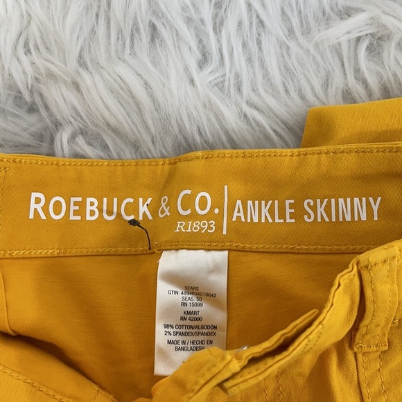 ROEBUCK CO. ANKLE SKINNY UTILITY CHINO ANKLE PANT MID RISE SIZE 4 NEW - Picture 9 of 11